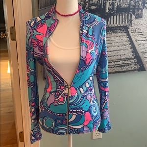Lilly Pulitzer beautiful zip up jacket.